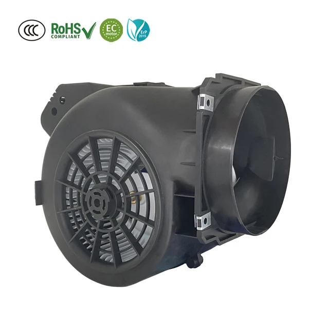 IP55 230v 146mm 115W Plastic Scroll Double Inlet Centrifugal Blower Fans 146mm Forward Roof Mount OEM Customizable