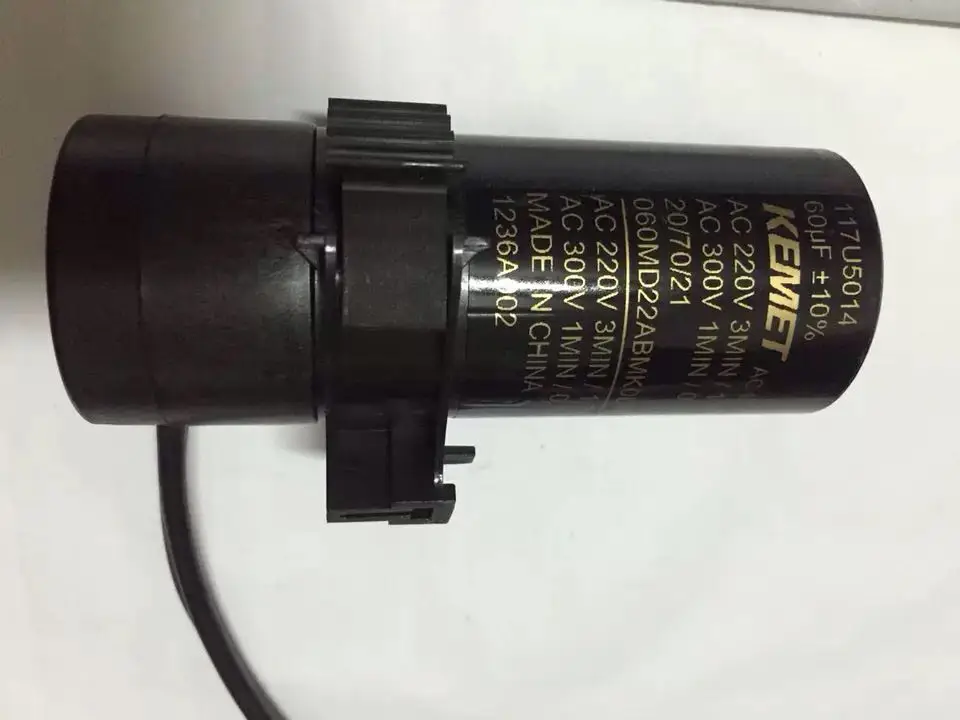 117U5014  start capacitor 60UF AC220V AC300V refrigerator freezer capacitor 117U5014 brand new (1 piece)