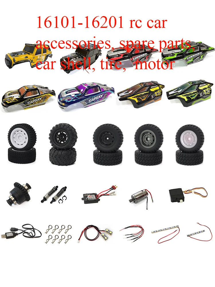 SGL 16101 16102 16103 16201 High Speed Racing 1/16 4WD 50 km/u RC Auto Originele reserveonderdelen - afbeelding 2