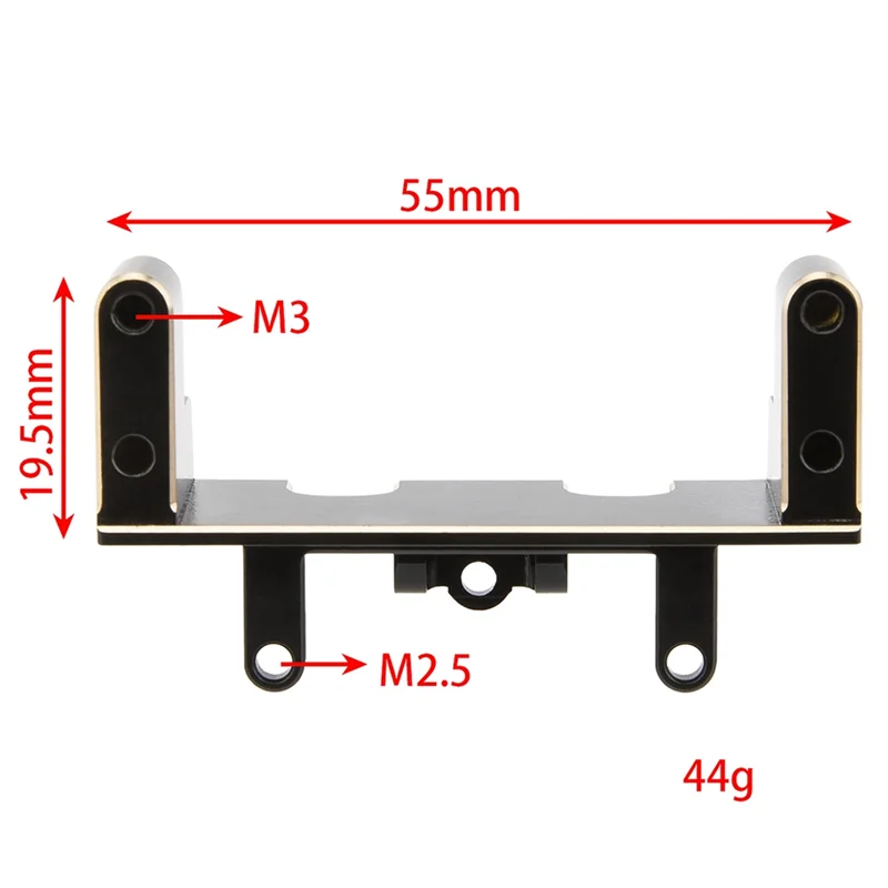 YSUN-Base de montage de Servo avant en alliage d'aluminium pour AXIAL UTB1 1/18 Capra RC pièces de mise à niveau de camion de voiture sur chenilles