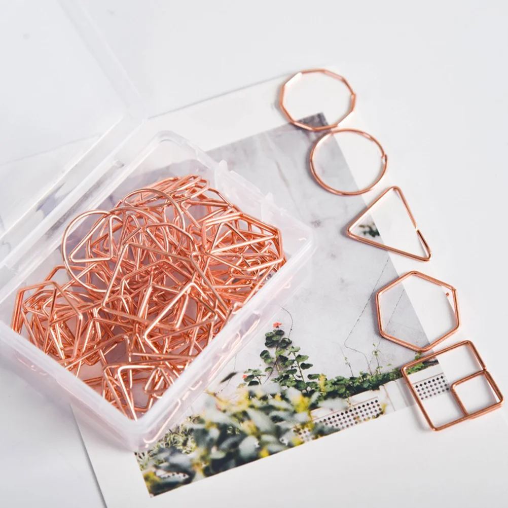 

60 Pcs Shaped Paper Clip Clips for Office Multipurpose Document Iron Multi-use Paperclips