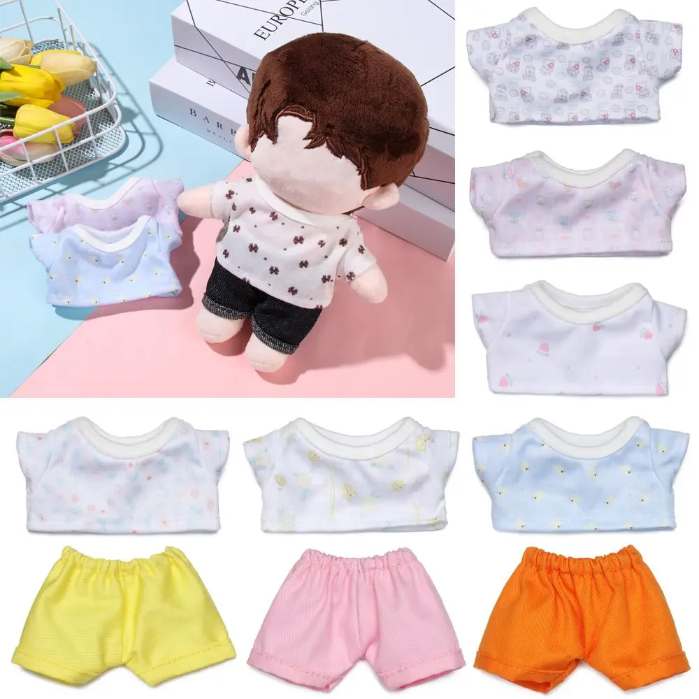 20 cm Dress Up Puppen Zubehör Mini Shirt Puppe Outfit Kleine Hosen Plüsch Puppenkleidung