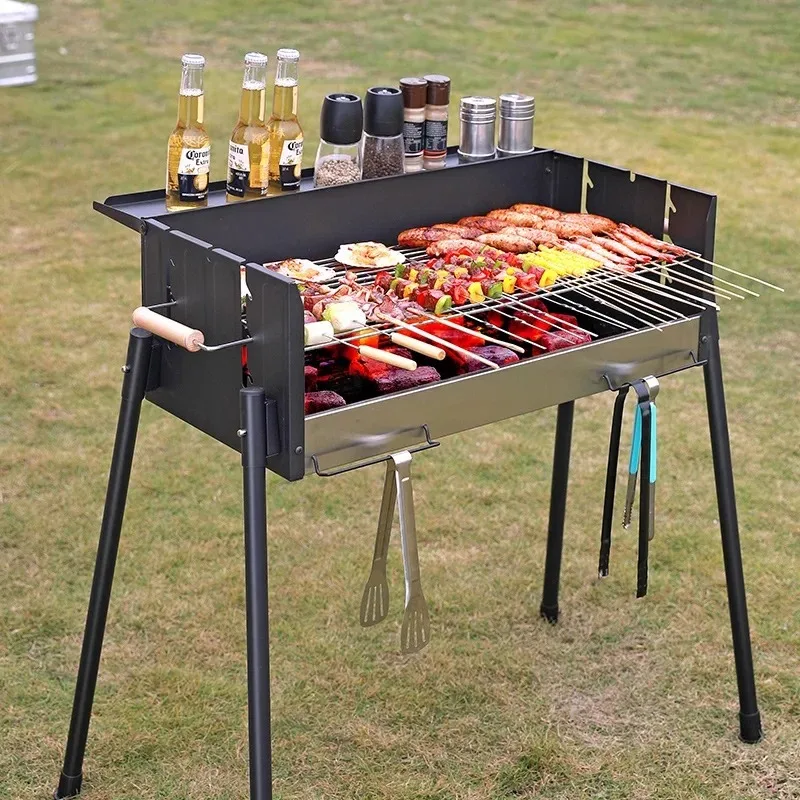 Barbecue Oven Household Outdoor Smokeless Barbecue Charcoal Courtyard BBQ Portable Barbecue Oven Supplies Tools