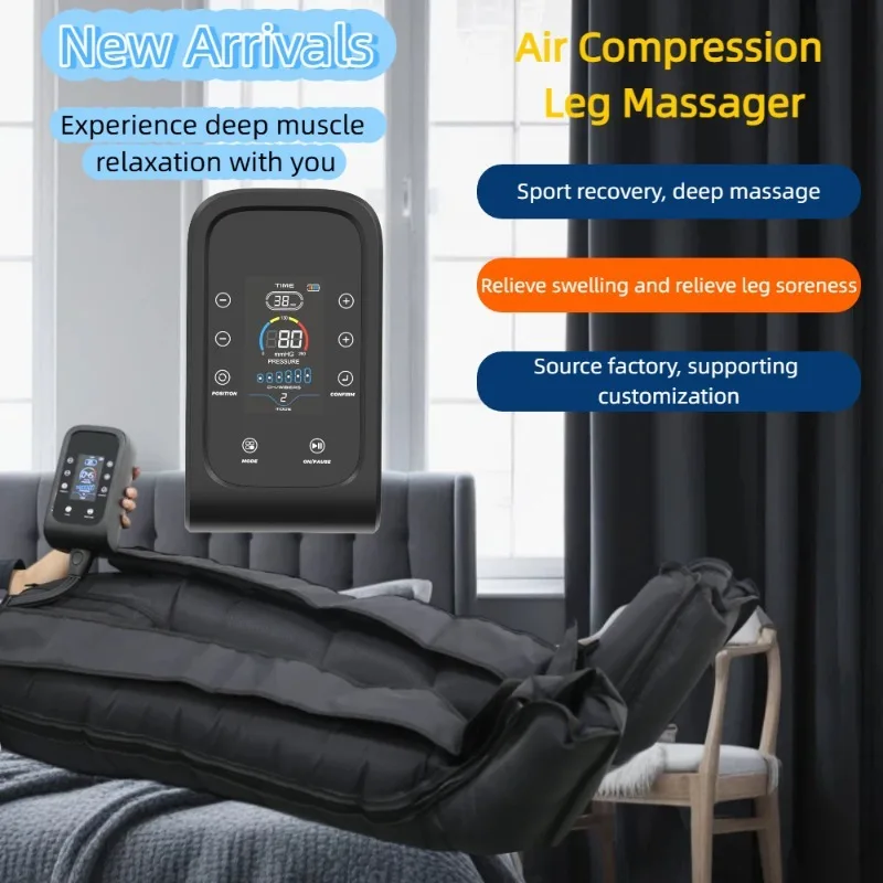 Air Compression Leg Massager Boots Compression Massage Device for Legs Air Compression Leg Foot Massager