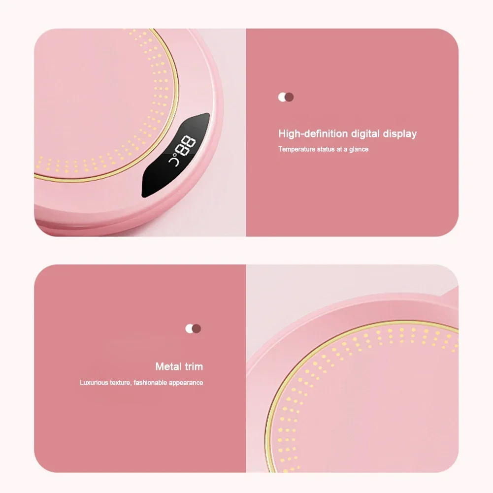 القهوة الكهربائية دفئا USB التوصيل القهوة مدفأة القدح 3 إعدادات درجة الحرارة المحمولة كوب دفئا لتدفئة القهوة المشروبات الحليب الشاي