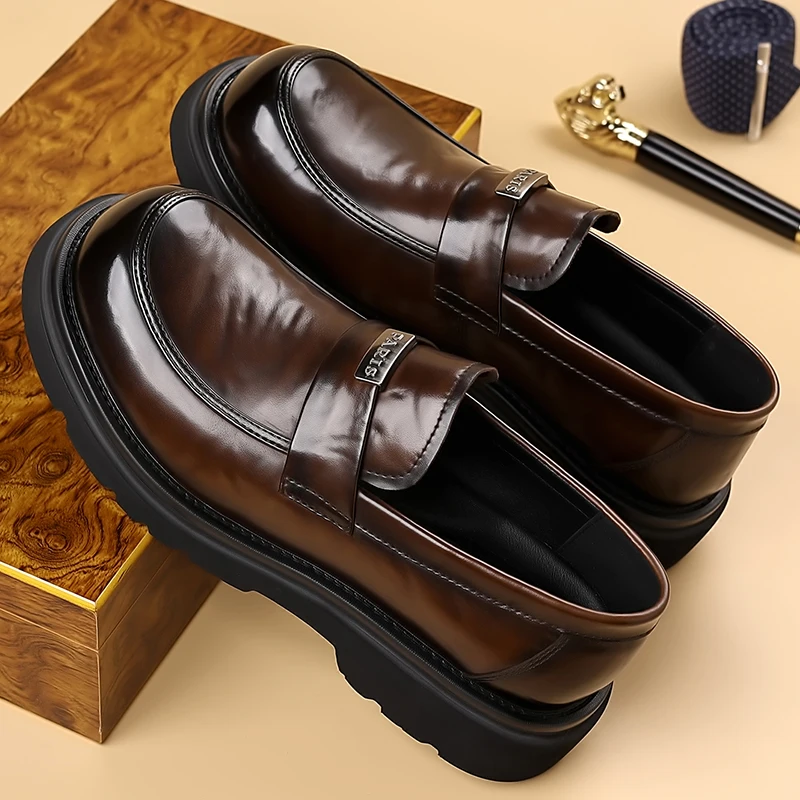 Florsheim Man Casual Shoes Comfortable Loafers Fashion Mens Leather Walking