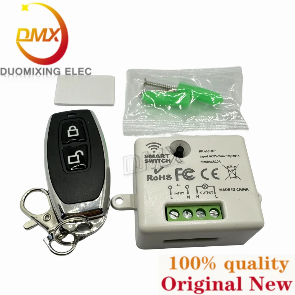 1-5PCS Wireless remote control switch of high quality Wifi+ RF mini intelligent switch without wiring RF433MHz remote controller