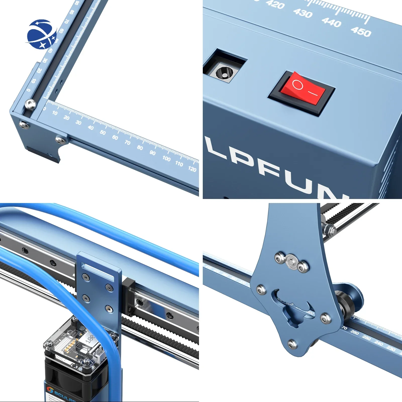 SCULPFUN S6 S9 S10 Ultra-thin Beam Shaping Technology High Precision Wood Acrylic Metal Mini Laser Cutting Engraving Machine