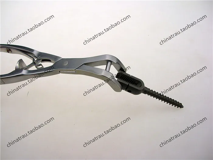 medical orthopedic instrument spine Lumbar vertebra Pressure rod resistance rocker Reduction forcep Pedicle screw bar holder AO image 4