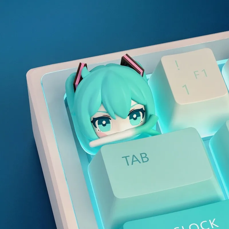 Toekomstige Keycaps Fufuvocaloid Keycaps Cartoon Hars Keycaps Gepersonaliseerde 3D Keycaps Esc