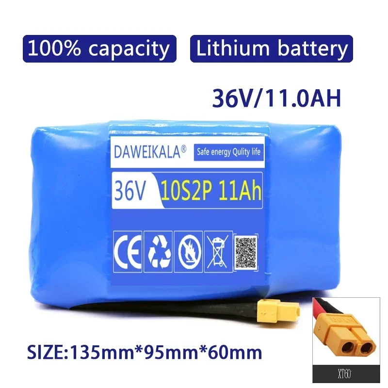 Upgrade 36V Batterij 20000mAh Oplaadbare Lithium ion batterij voor Elektrische zelfbalancerende Scooter Hover Board eenwieler