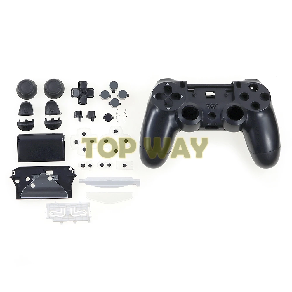 1 Juego completo de JDS-030, carcasa de plástico duro, botones, carcasa de repuesto para controlador PS4 JDM-030 JDM JDS 030