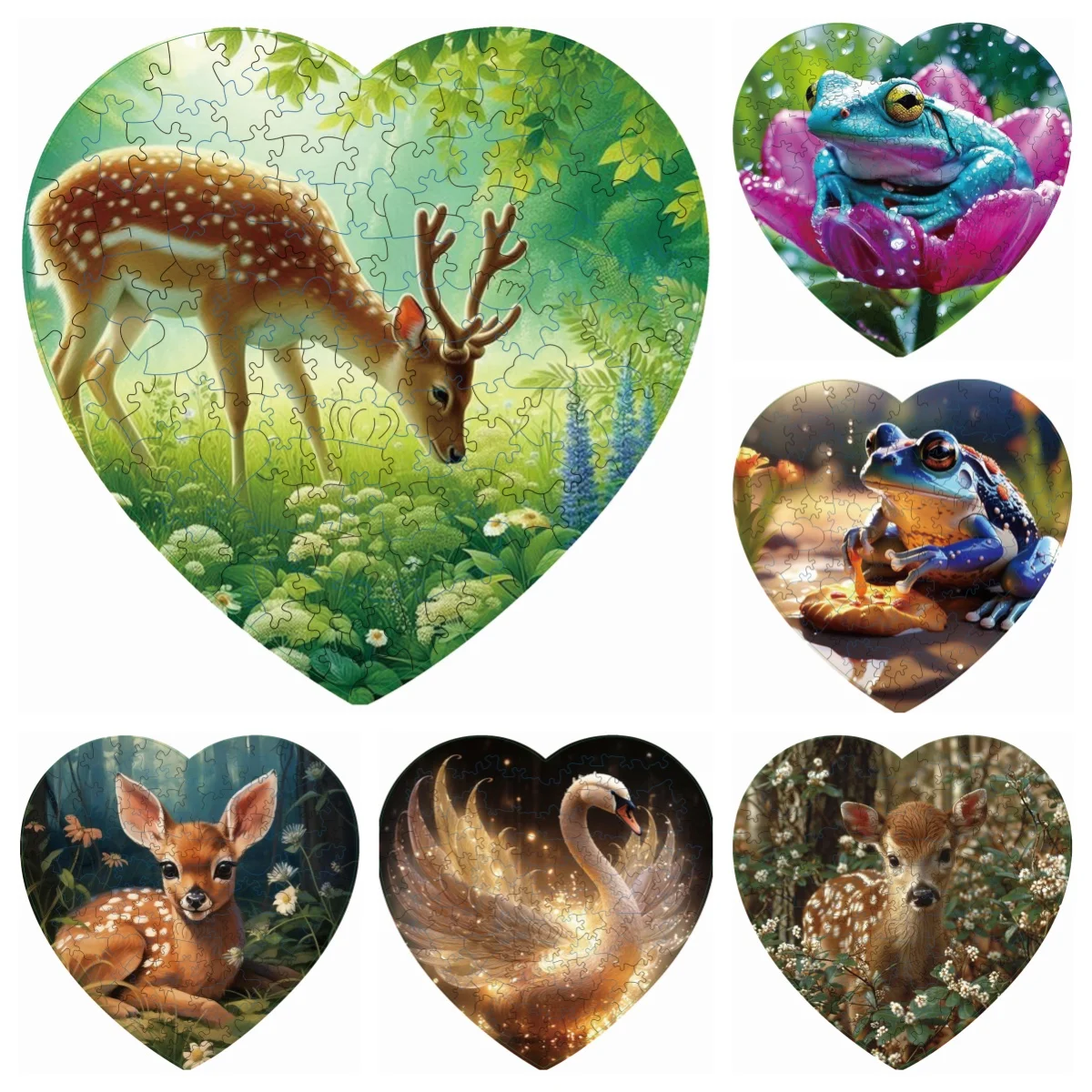 

Deer SwanPuzzle High Difficulty Toy Puzzle Concentration Training Christma Birthday Holiday Gifts Home Decor