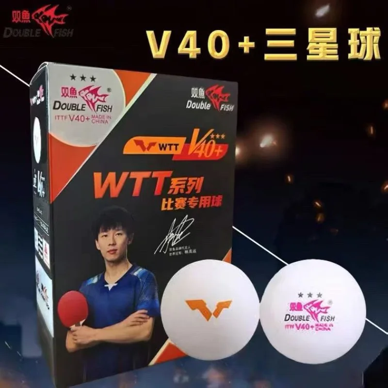 

2021/2022/2023/2024 New Double Fish WTT 3 Star Table Tennis Ball (WTT Official Ball) Original Double Fish 3-Star Ping Pong Balls