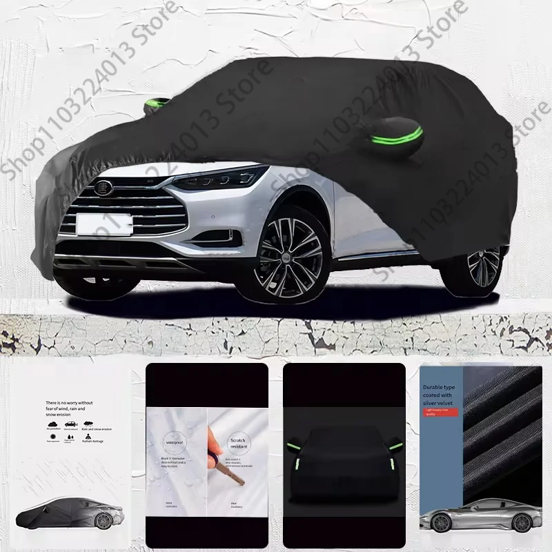 

For BYD Tang plus Auto Anti snow Anti dust Anti uv Anti Frost Anti peeling paint And Anti Rainwater car cover Car cover black