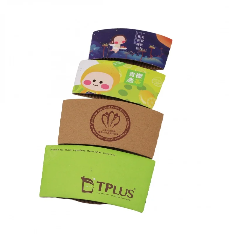 Customized productHot Drink Cup Sleeves Corrugated Cardboard Coffee Paper Cups Sleeve