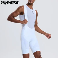 YKYWBIKE-pantalones cortos con pechera para ciclismo para hombre, 6 horas, almohadilla belga, transpirables, medias para bicicleta de montaña y carretera, pantalones cortos de verano para bicicleta de carrera, MTB Pro