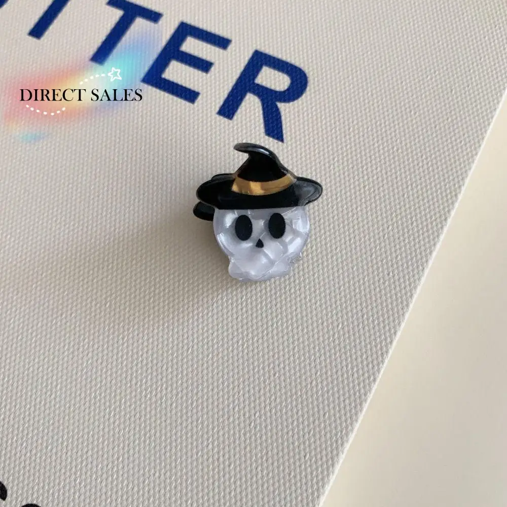 

Fashion Pumpkin Halloween Mini Grab Clip Small Bat Spooky Hair Claw Headdress Acrylic Halloween Hairpin Girls