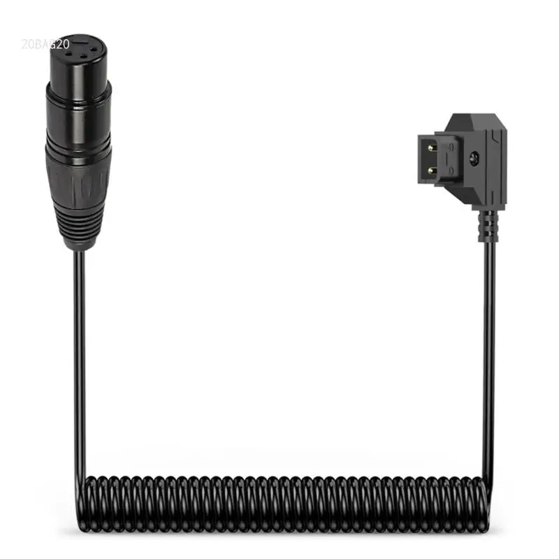 Reliable D Tap to XLRMale 4Pin Power Cable D Tap toXLR Power Cable for Continuous Camera Operations Videographer