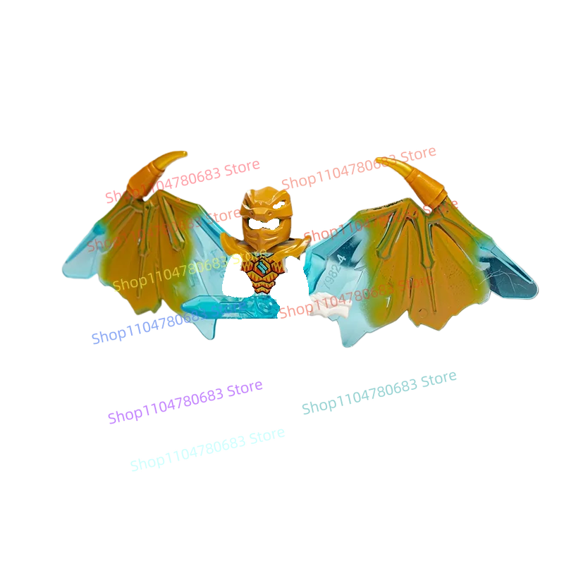 

MOC новые строительные блоки, мини-куклы с большими крыльями и двойными ножами, мультяшные анимационные игры, игрушки, подарки, коллекция украшений