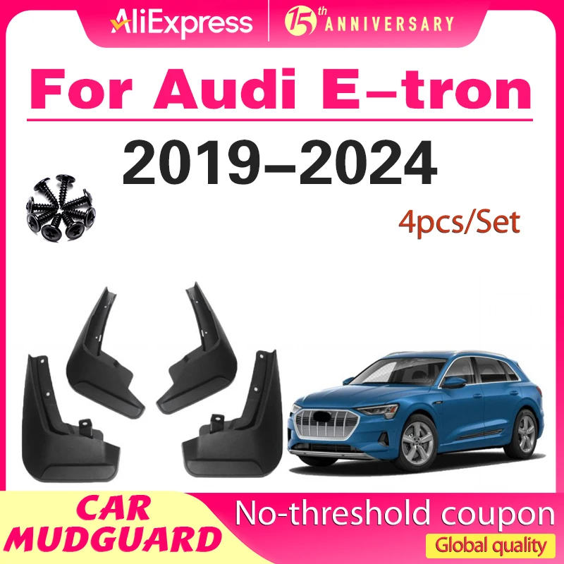 

2019 2020 2021 2022 2023 2024 FOR Audi Etron E-tron Mudguard Fenders Mud Flap Guard Splash Mudflaps Car Accessories 4pcs