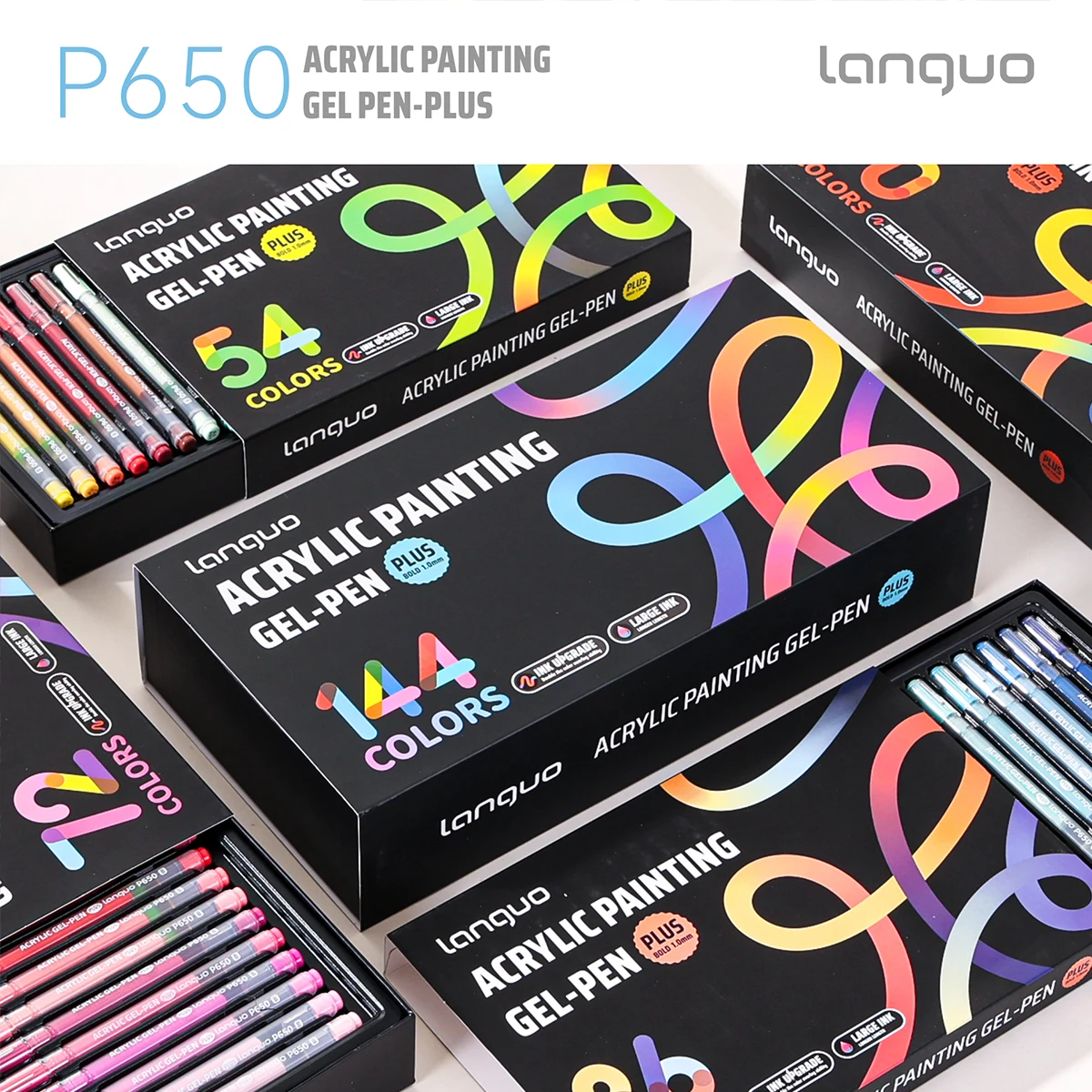 LANGUO 144/36 色アクリル絵画ゲルペンセット 1 - Gel Ink Pen Set のレビューと価格