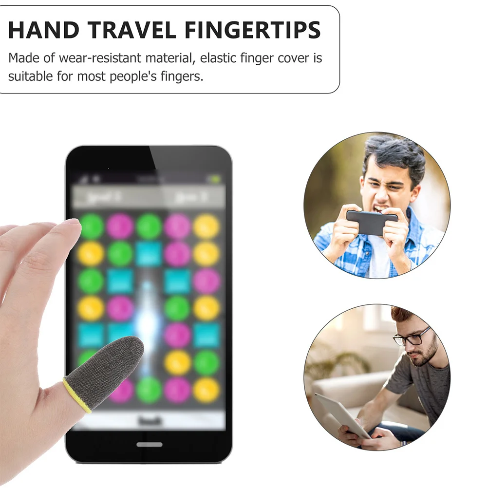 

Anti-Skid Finger Covers Elastic Thumb Sleeves For Mobile Gaming Sweat-Absorbent Breathable Gaming Accessory Health Care