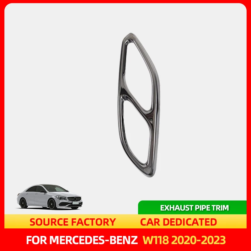 

Стайлинговые молдинги, автомобильный Стайлинг, хвостовой глушитель, выходная крышка выхлопной трубы, накладка, подходит для Mercedes Benz CLA Class C118 W118 2020-2023 Ex