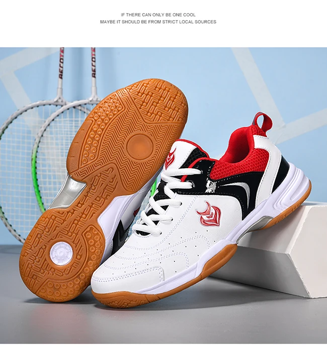 Herren-Badminton-, Tischtennis- und Volleyballschuhe, atmungsaktives Mesh-Material, Gummisohle, rutschfest, hinterlässt keine Spuren, Indoor-Sneaker für den Hallenbereich. – Detail 9