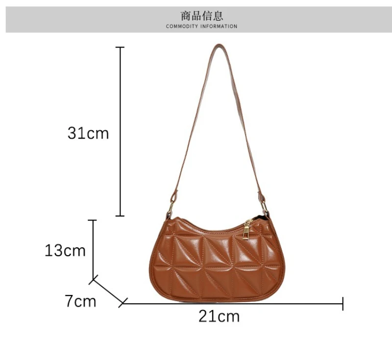 Retro Casual Frauen Totes Schulter Taschen Mini Mode Weibliche Unterarm Einkaufstasche Weibliche Leder Einfarbig Handtasche für Frauen – Detail 2