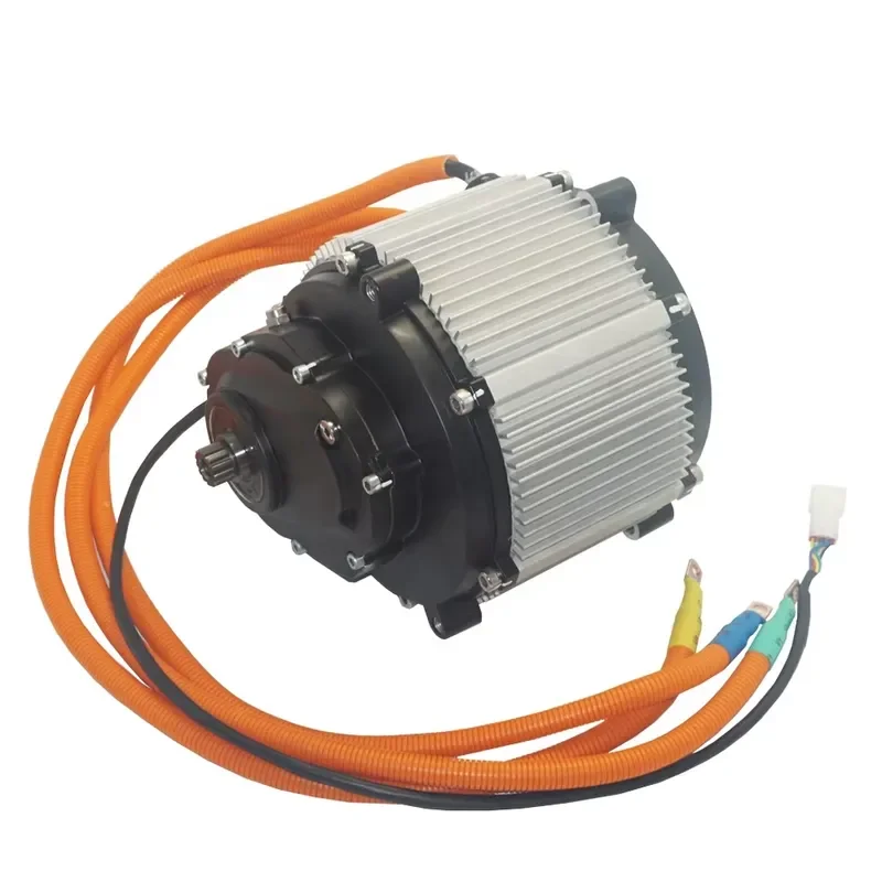 IP67 Brushless Electric Motorcycle Permanent Magnet Synchronous Motor 12kW 92N.m Peak Torque, Gear Ratio 1:2.04 DC