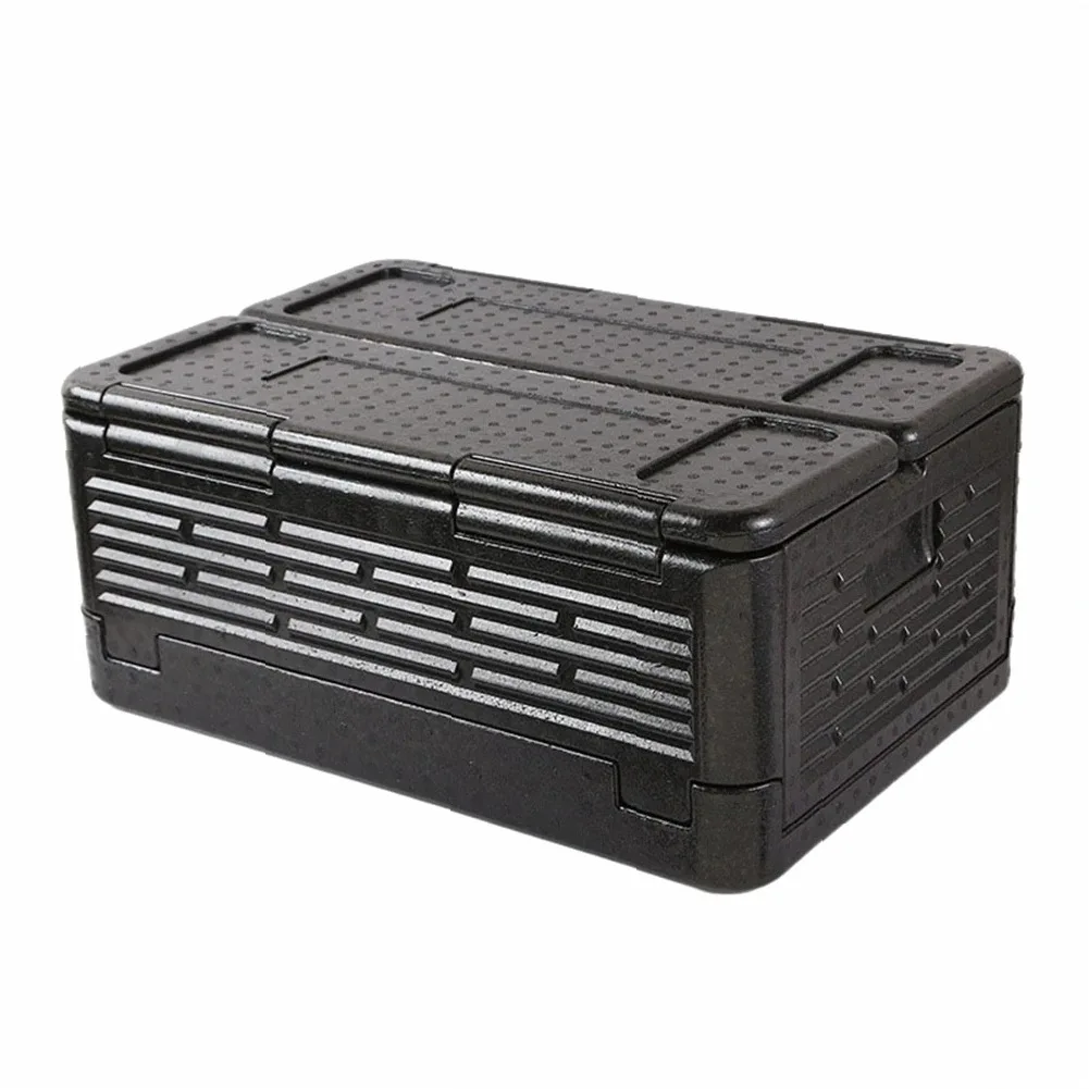 Top Load Camping Insulated Cooler Box - Multipurpose Foldable Fresh Storage for Outdoor Catering & Transport