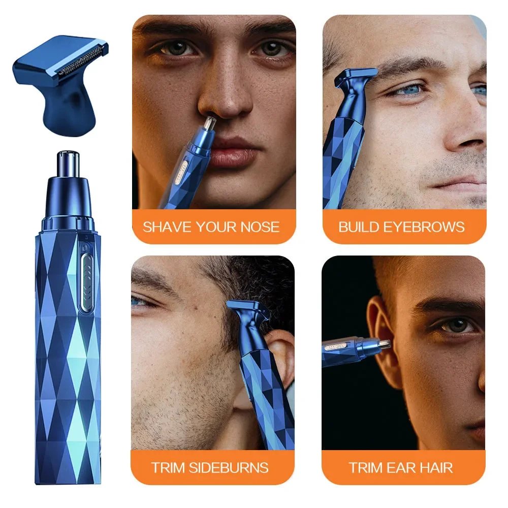 Nose Hair Trimmer USB Rechargeable Trimmer For Nose AndEar Hair Metal Shaver Electric Shaver Trim Nose Hair For Women And Men