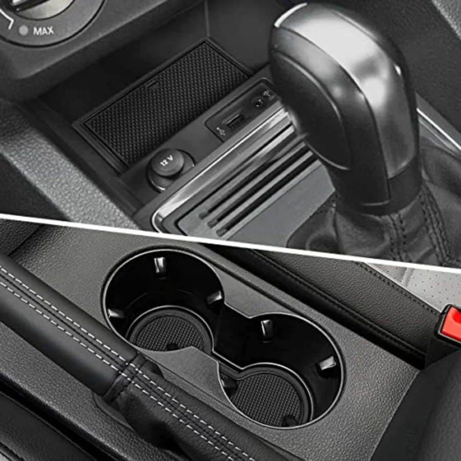 

Protector Mats for Volkswagen Jetta Accessories 2013-2018 Custom Fit Door Compartment Liners Cup Holder Console Liners Anti Dus