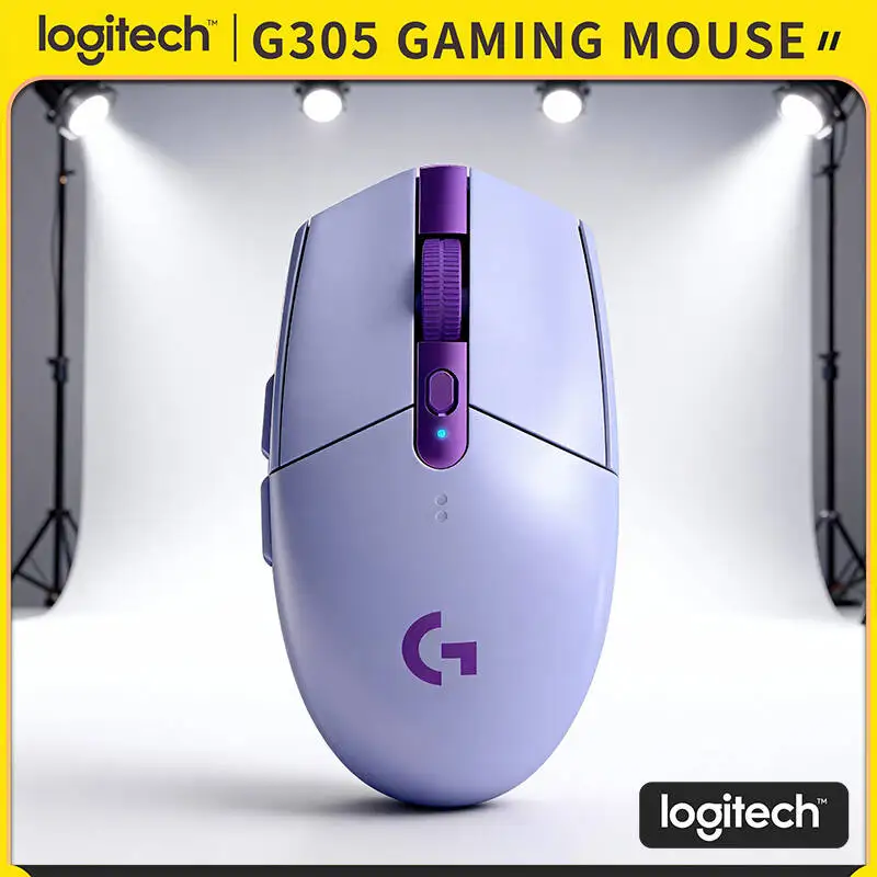 

Эргономичная игровая беспроводная мышь Logitech G305, 12K DPI, 6 кнопок, низкая задержка, для ПК, игр, CS:GO, геймеров
