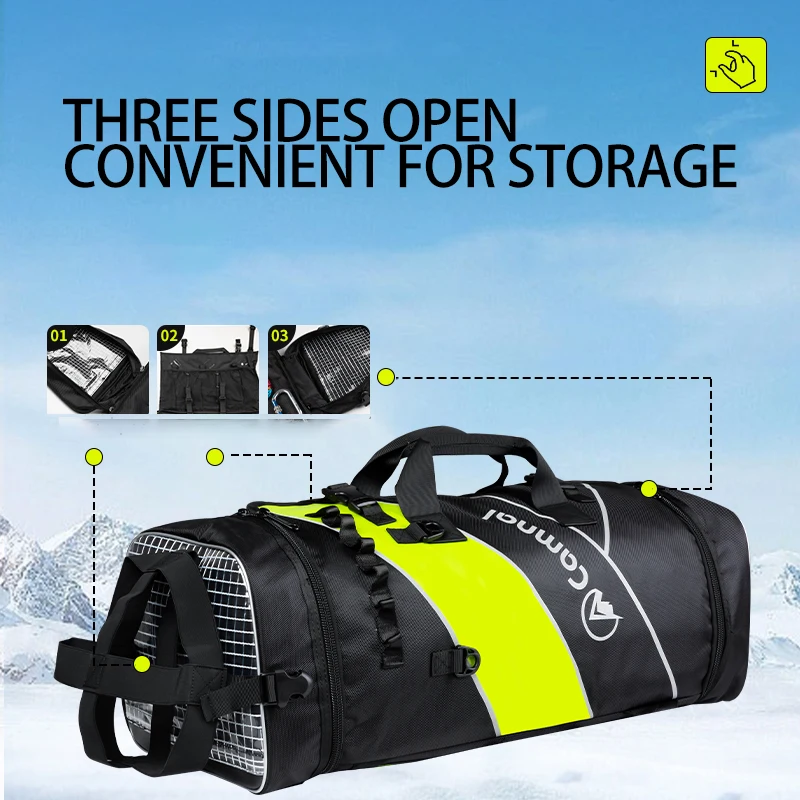 55L Rope Storage Backpack, Outdoor Bag for Climbing, Rappelling & Mountaineering Equipment