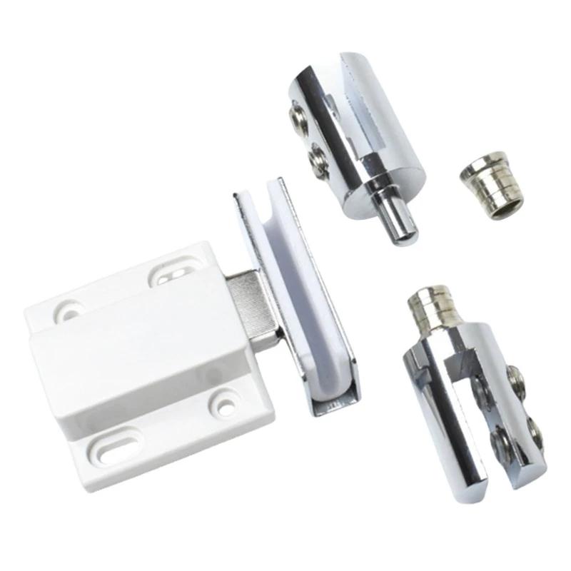 Adjustable Glass Door Pivots Set Home Hardware Precisions Glass Door Hinges set image 2