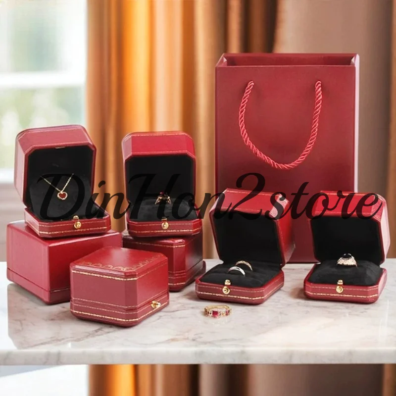 For Jewelry Box: High-end Rings, Necklaces, Bracelets, and Bracelet Series Jewelry Storage Packaging Gift Boxes
