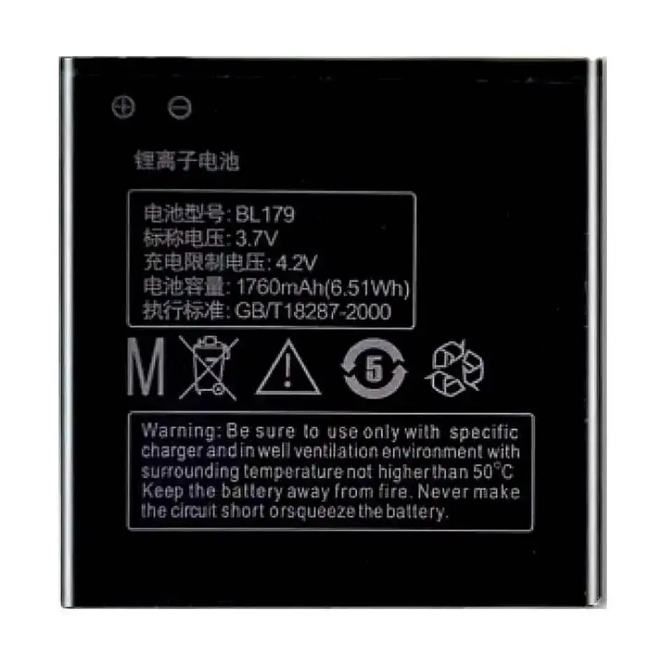 BL179 لينوفو ليفون K2 S680 S686 S760 S850E بطارية الهاتف المحمول خفيفة الوزن عالية الأداء 1760Mah
