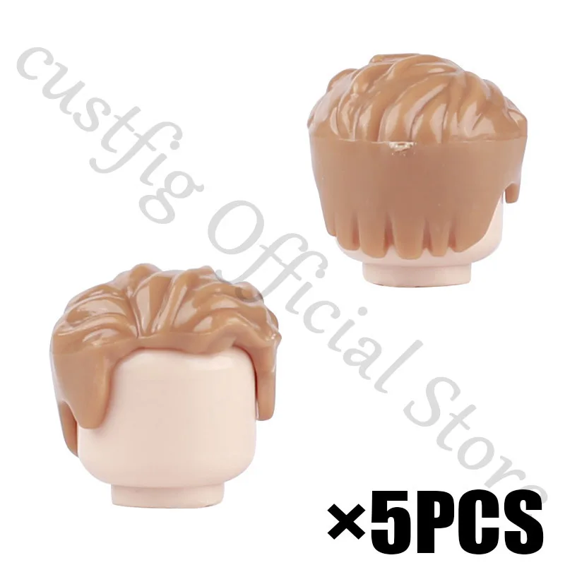 MOC City Hero Figures Hairstyles Human Body Parts Building Blocks Man Woman Girl Boy Head Hair DIY Accessories Bricks Kids Toys