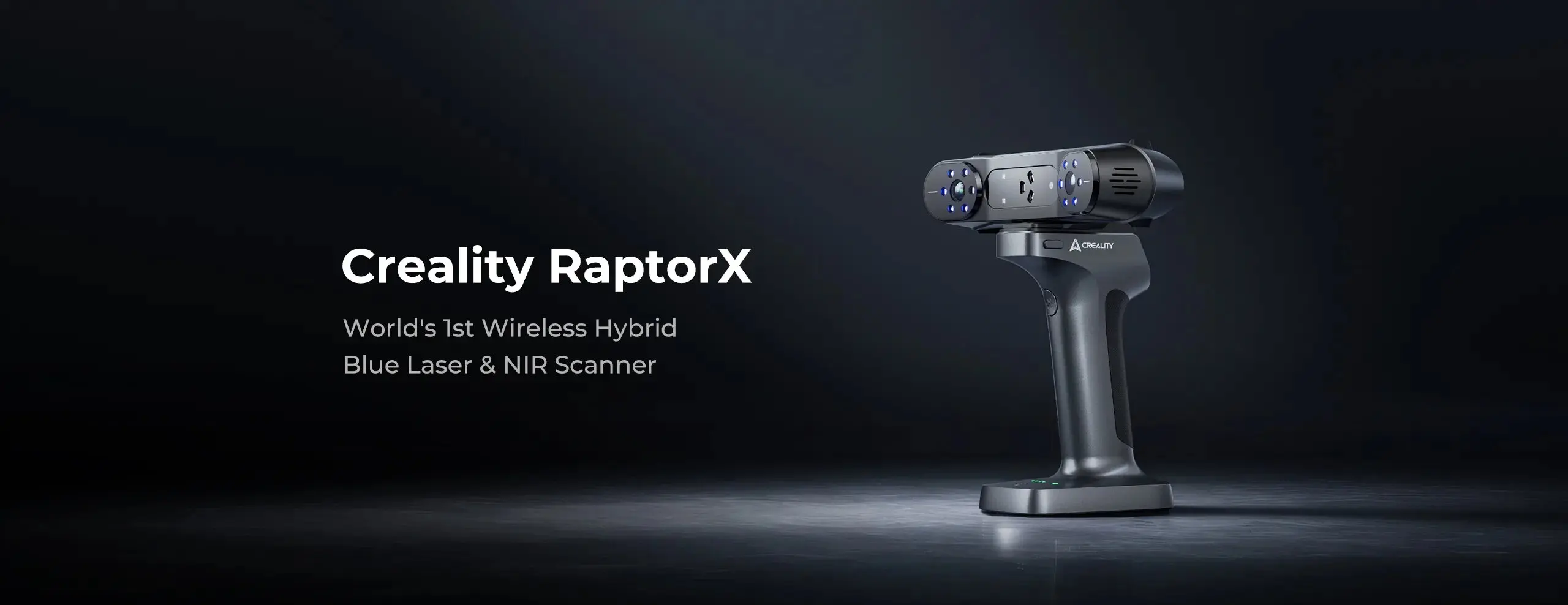Creality Scanner Raptor X&Creality Handle Scanning Bridge 3D Scan Triple-in-one 34+7 Blue Laser NIR Light 0.02 Mm Accuracy 60fps