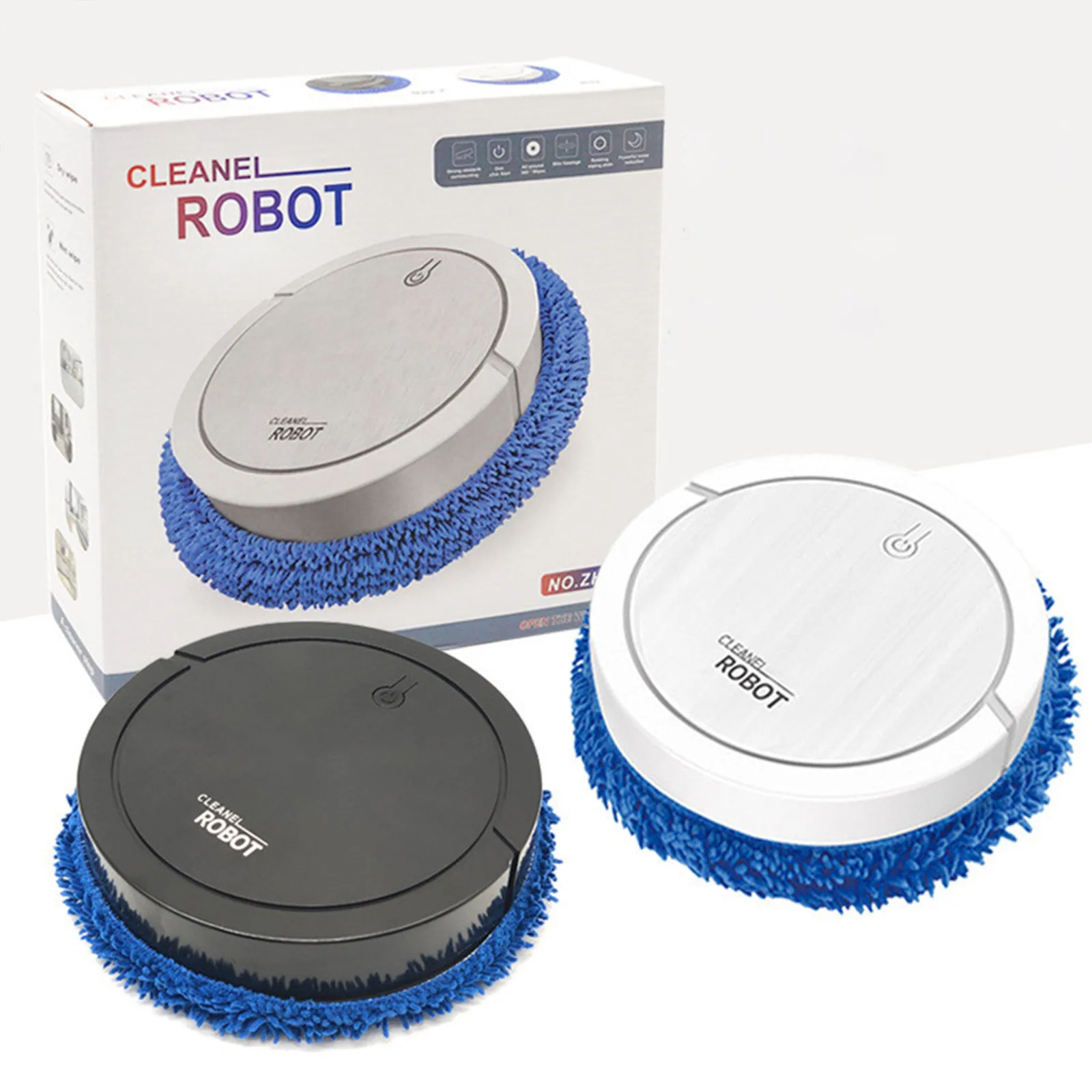 Smart Sweeper molhado e seco, Quiet Mopping Robot, Pet Hair Cleaner, escova de assoalho portátil, espaço confortável