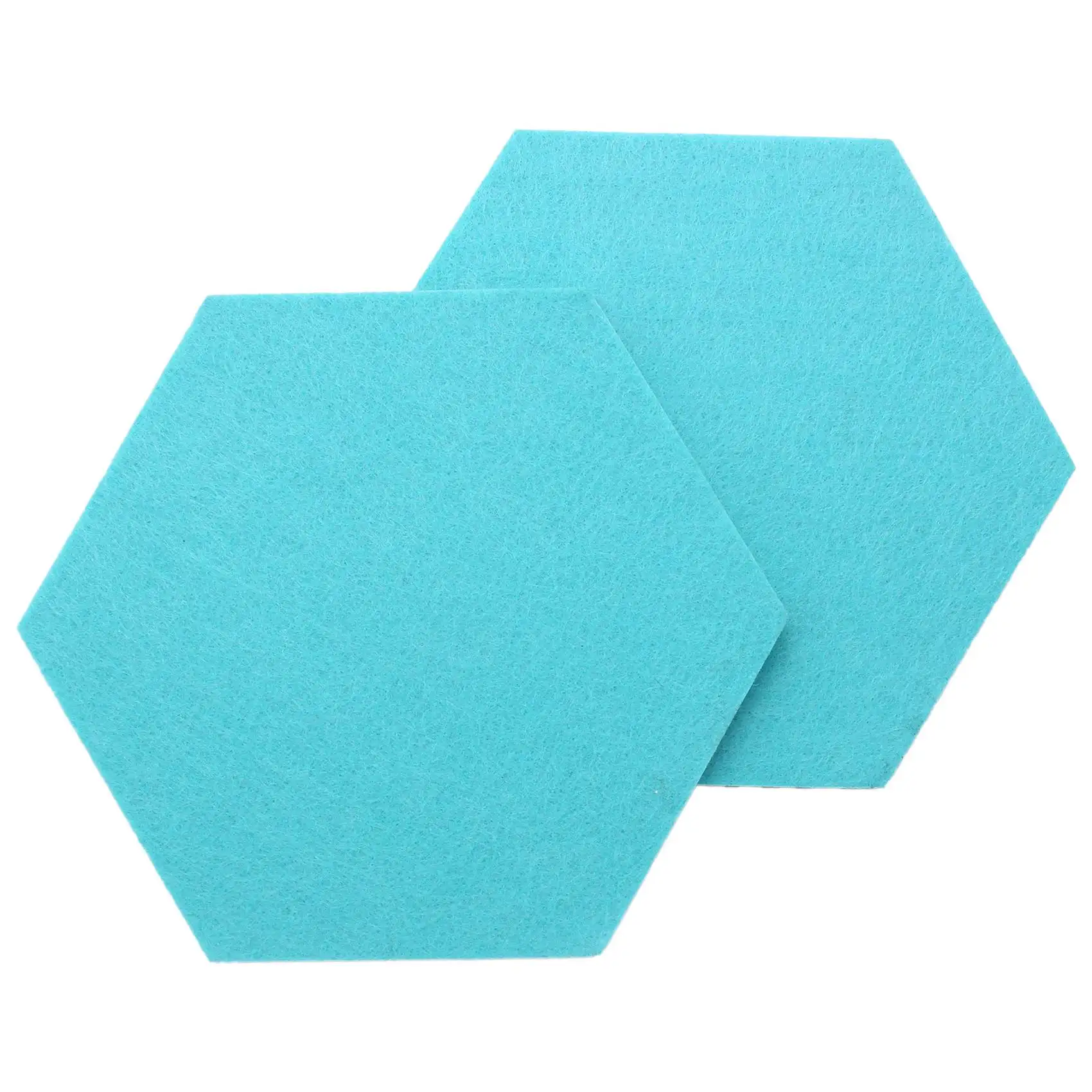 15Pcs/Set Hexagon Felt Board Hexagonal Felt Wall Sticker 3D Decorative Home Message Board Baseboard Gray Yellow Series