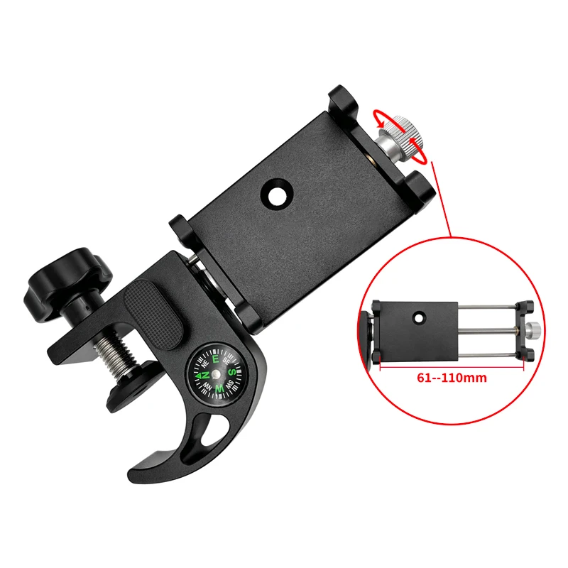 Bracket Cradle With Compass Phone Holder Pole Clamp For GPS FOR Data Collector Total Station