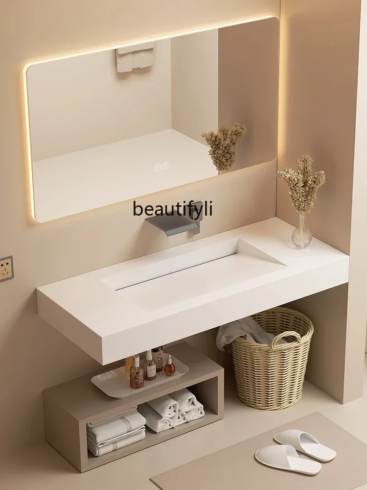 Stone Plate Whole Washbin Countertop Washstand Face Washing Wash Basin Corner Bevel Wall Hanging