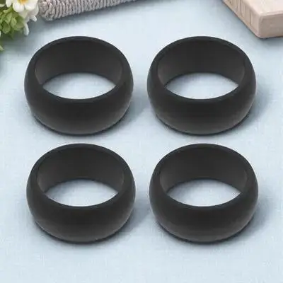 4Pcs Sports Silicone Rings Flexible Finger Ring Protector Outdoor Exercise Gym Finger Rings Soft Comfortable Silicone Band