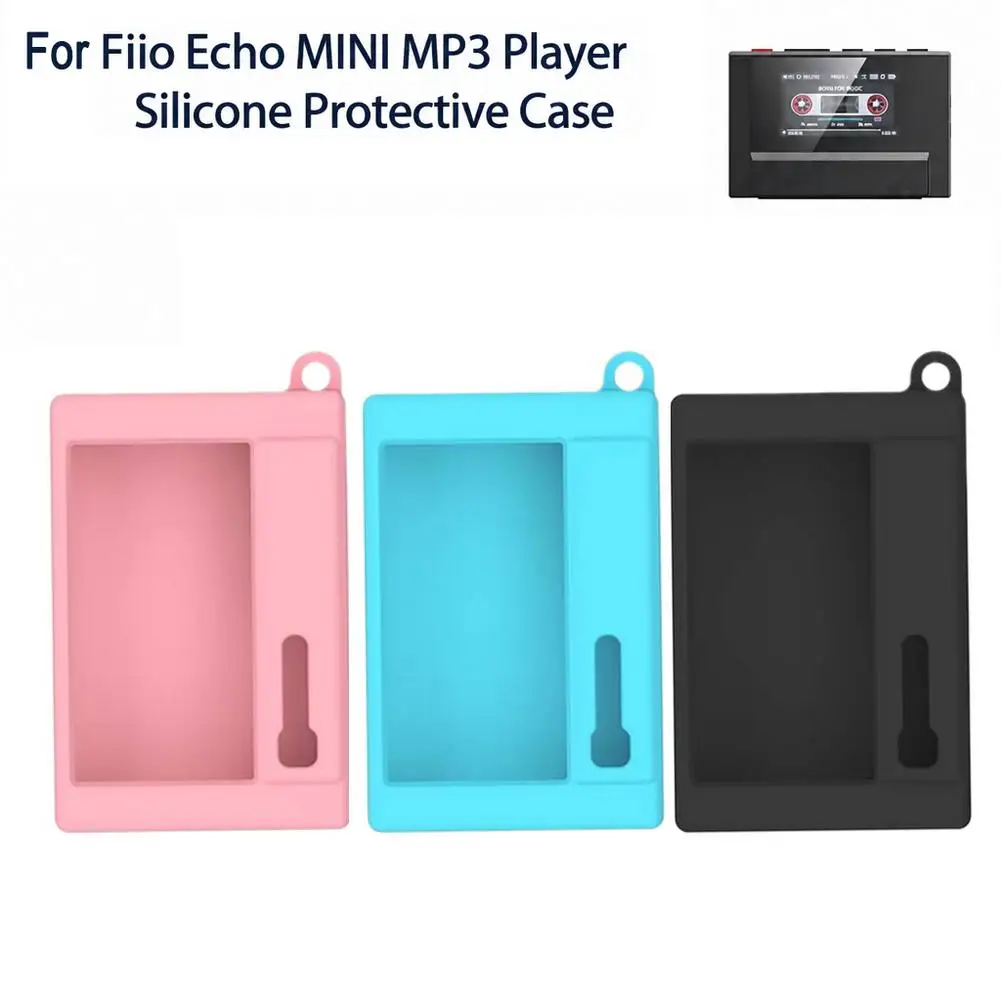 Soft Silicone Protective Cover For Fiio Echo MINI MP3 Player Anti Scratch Shockproof Sleeve Case Scratch-Resistant Protective