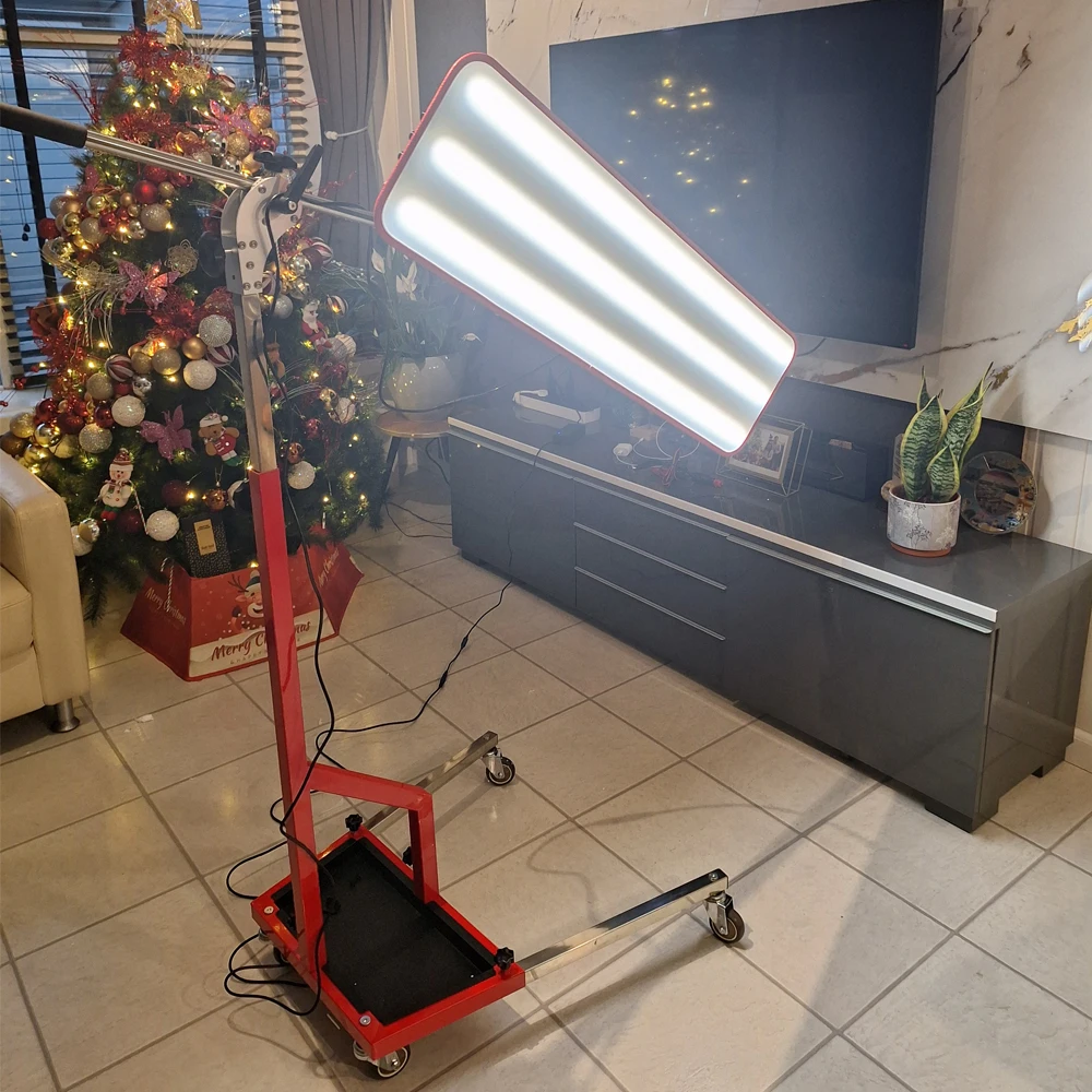 

6LED PDR LED Light Board 93x26cm Car Dent Repair Light with Adjustable Stand 110V-220V to 12V Auto Body Hail Damage Removal