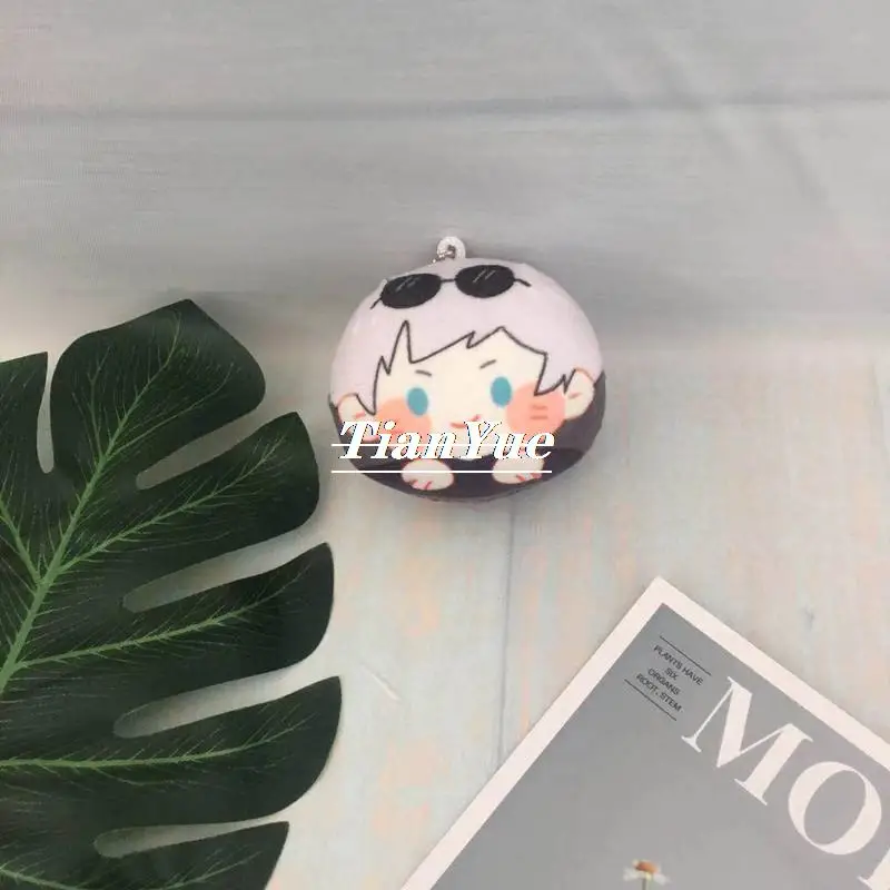 Cute  Satoru Gojo Itadori Yuji Fushiguro Megumi soft Stuffed Pussy Christmas Gift Toys Keychain pendant 10cm