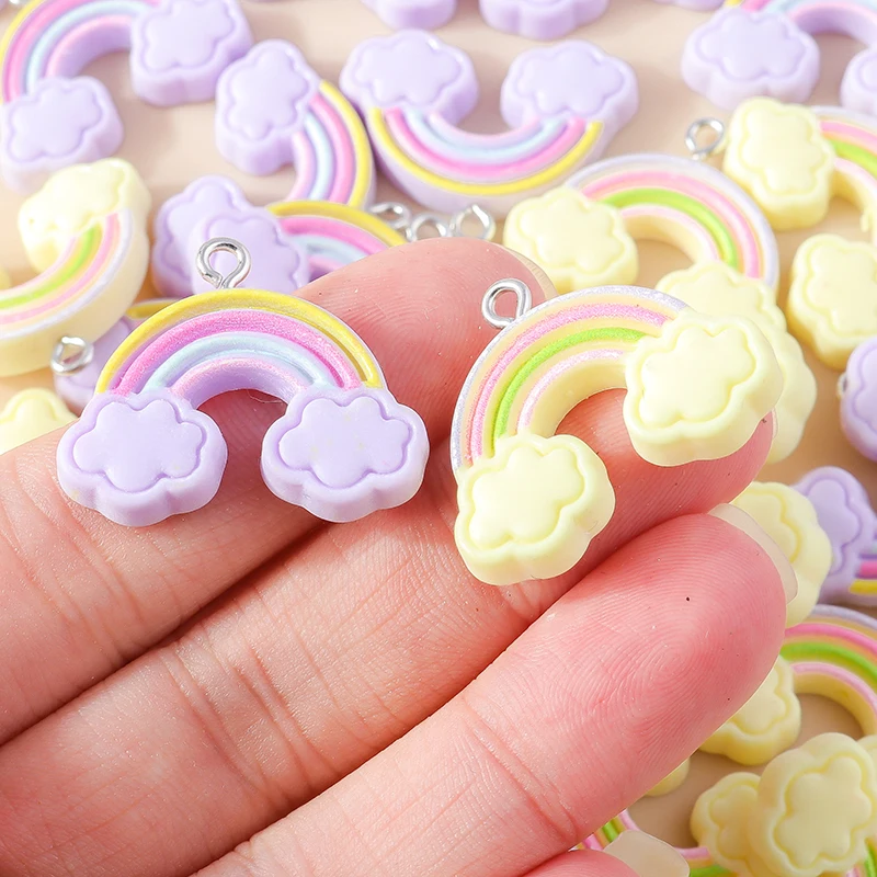 Zufällige Mischung 10/20 Stück Bunte Harz-Anhänger Niedliche Imitation Tier- Obst- und Lebensmittelserie Anhänger für DIY Schmuckherstellung Zubehör – Detail 24